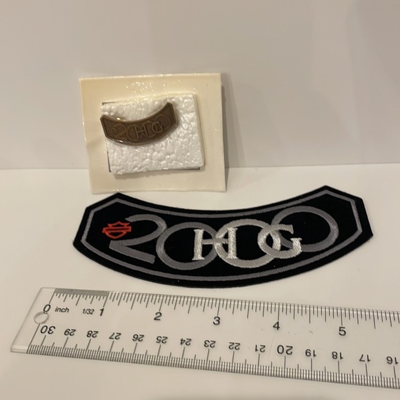 2000 Harley Davidson HOG Jacket Vest Patch and Pin Badge. - Picture 4 of 5